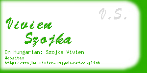 vivien szojka business card